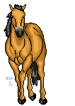 Pixel_Horse_Gold_by_riosaris